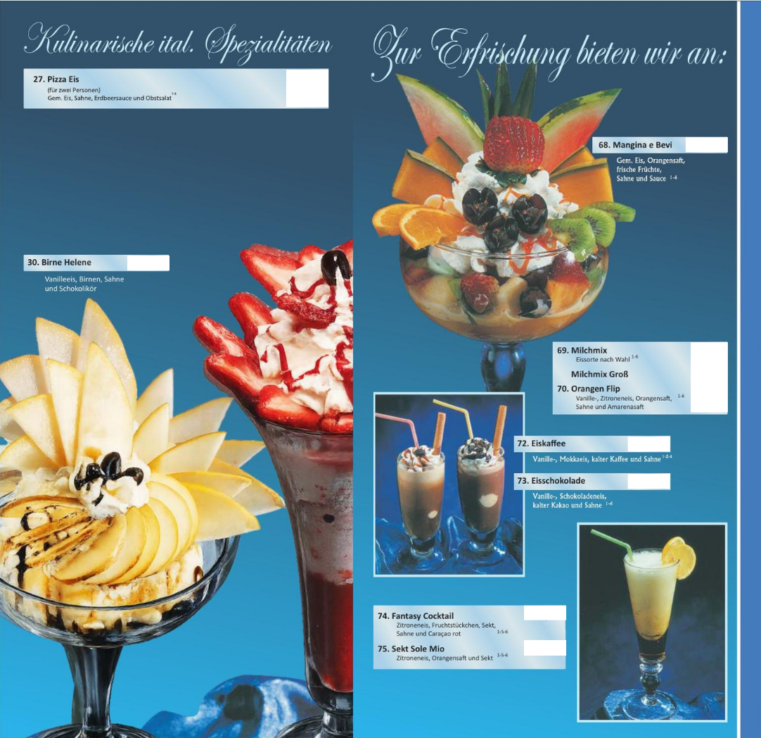 Café Eleganza Speisekarte – Seite 5